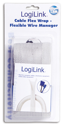 Logilink Kabelschlauch flexibel 1,8m grau