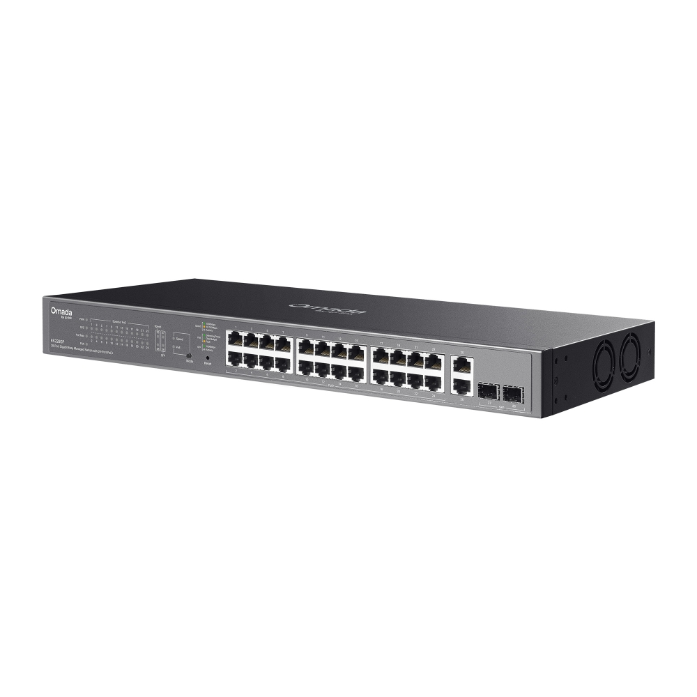 28-PORT 1G EASY MANAGED SWITCH 24X POE+ 2X SFP 250W POE POWER