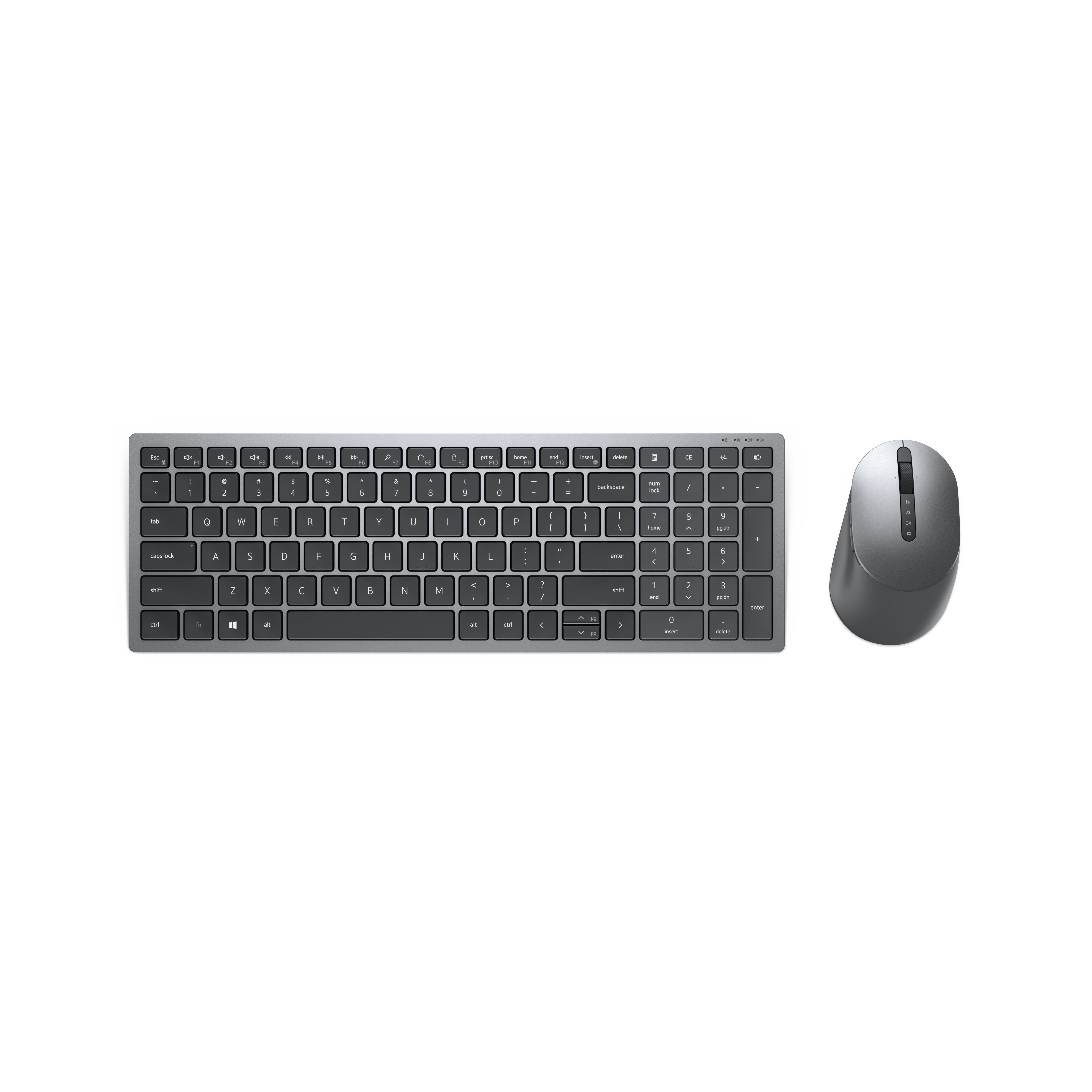 DELL KM7120W Tastatur-Maus-Set kabellos grau