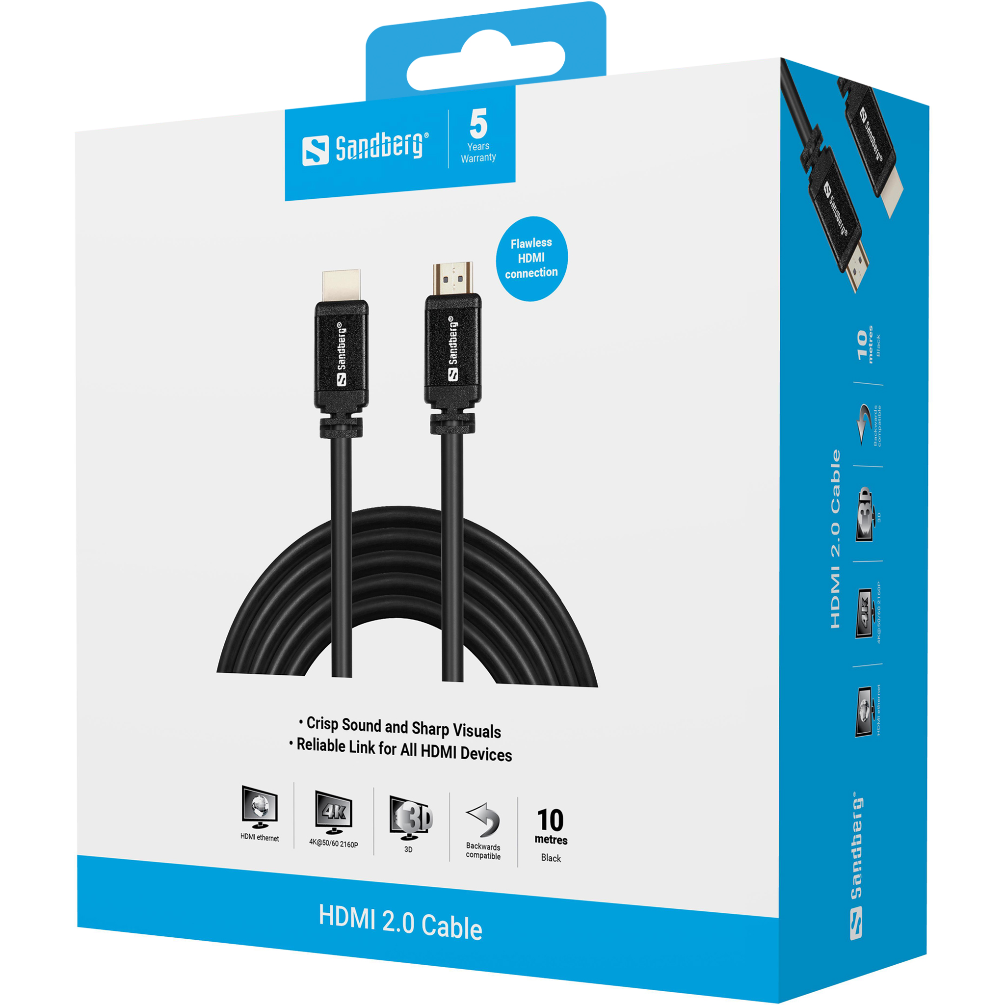 SANDBERG HDMI 2.0 19M-19M 10m