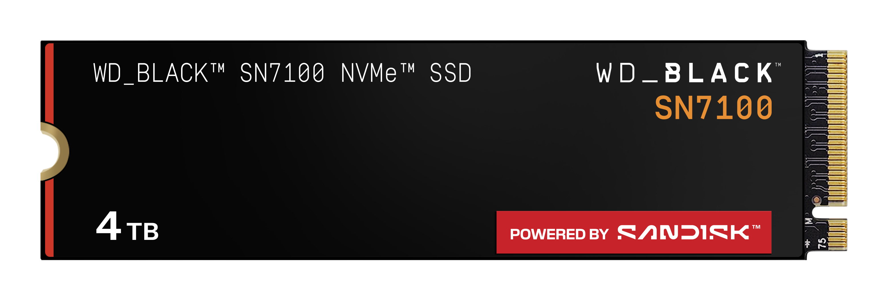 SSD WD Black 4TB SN7100 NVME M.2 PCI Express WDS400T4X0E PCIe 4.0 x4