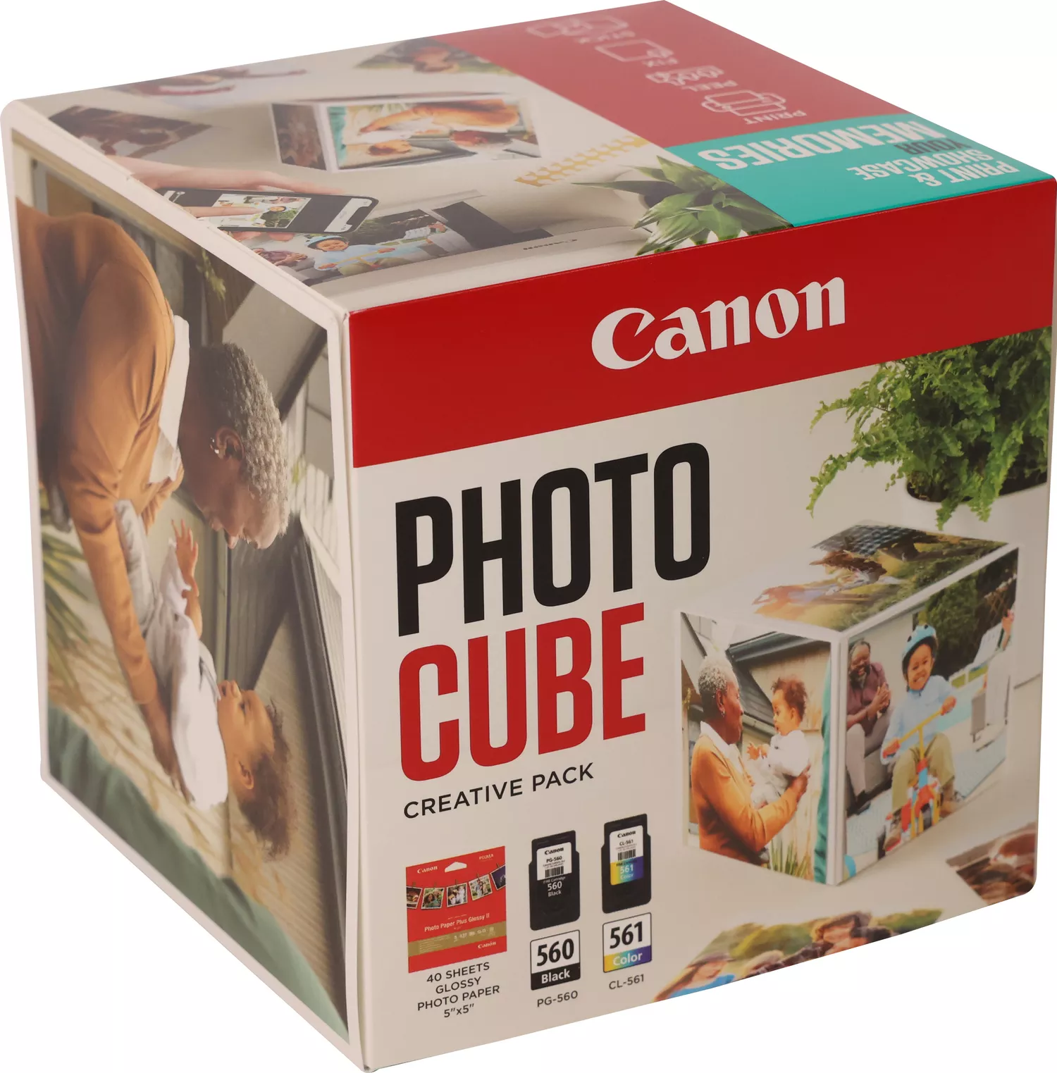 CANON PG-560/CL-561 Ink Cartridge Photo Cube Creative Pack White Blue