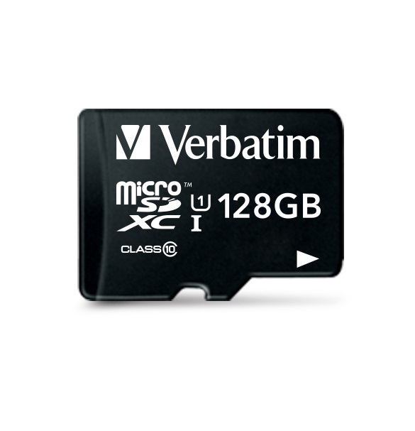 SD MicroSD Card 128GB Verbatim SDXC Premium Class10 + Adapte retail