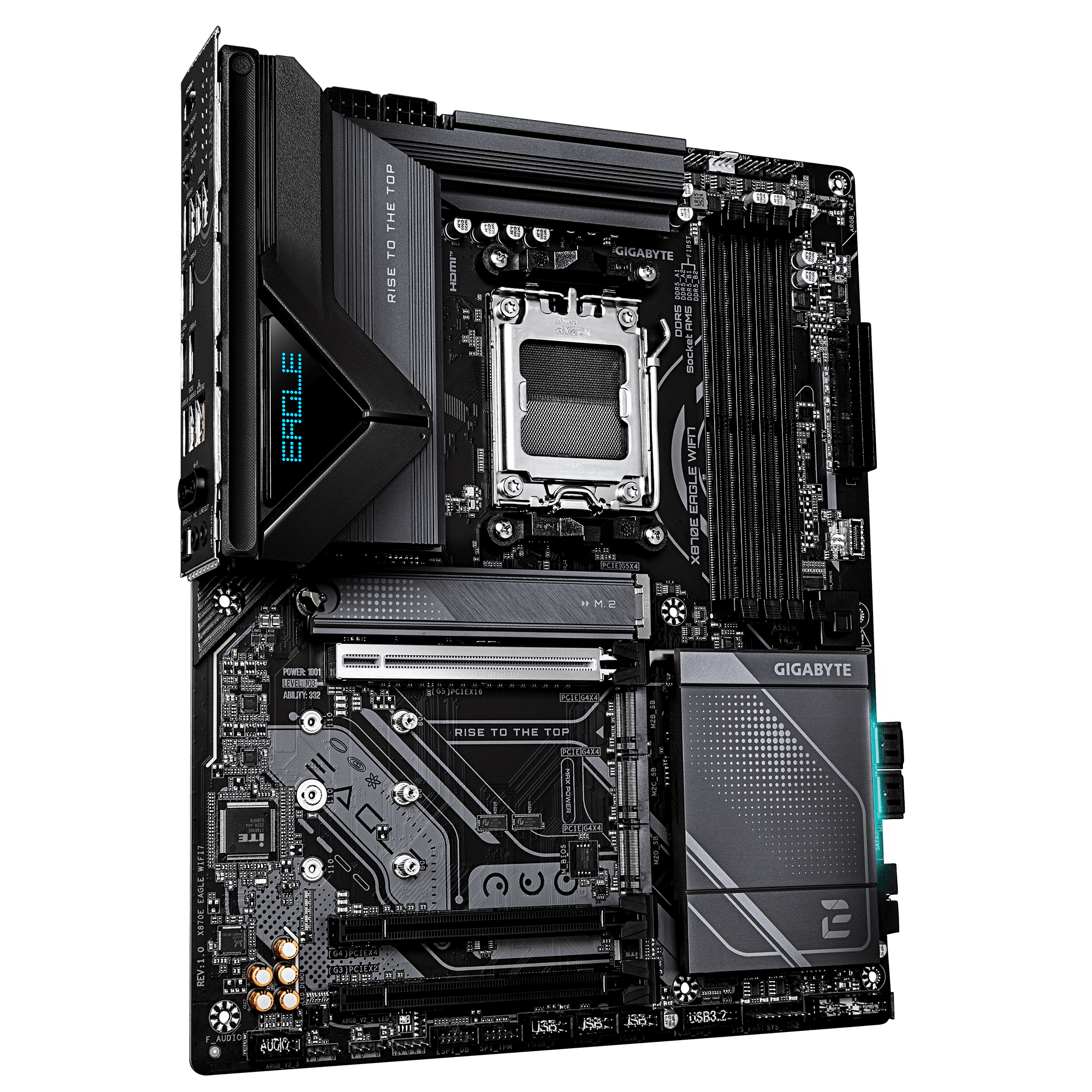 GIGABYTE X870E EAGLE WIFI7 AM5 4xDDR5 HDMI DP 4xM.2