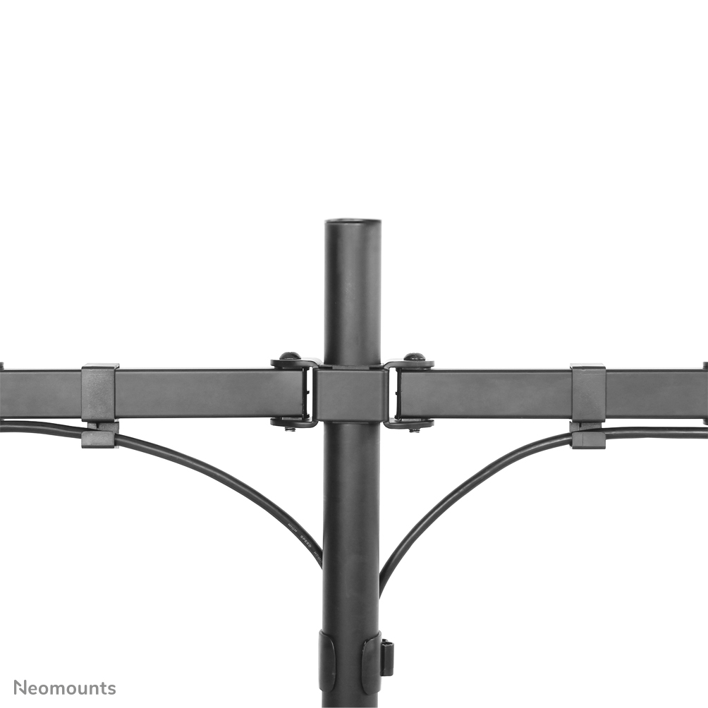 NEOMOUNTS D550DDBLACK Monitor Dual-Deskstand 25,4-81,28cm 10-32Zoll 2x8kg Volle Bewegung Neigen Schwenken Pivo Tischständ