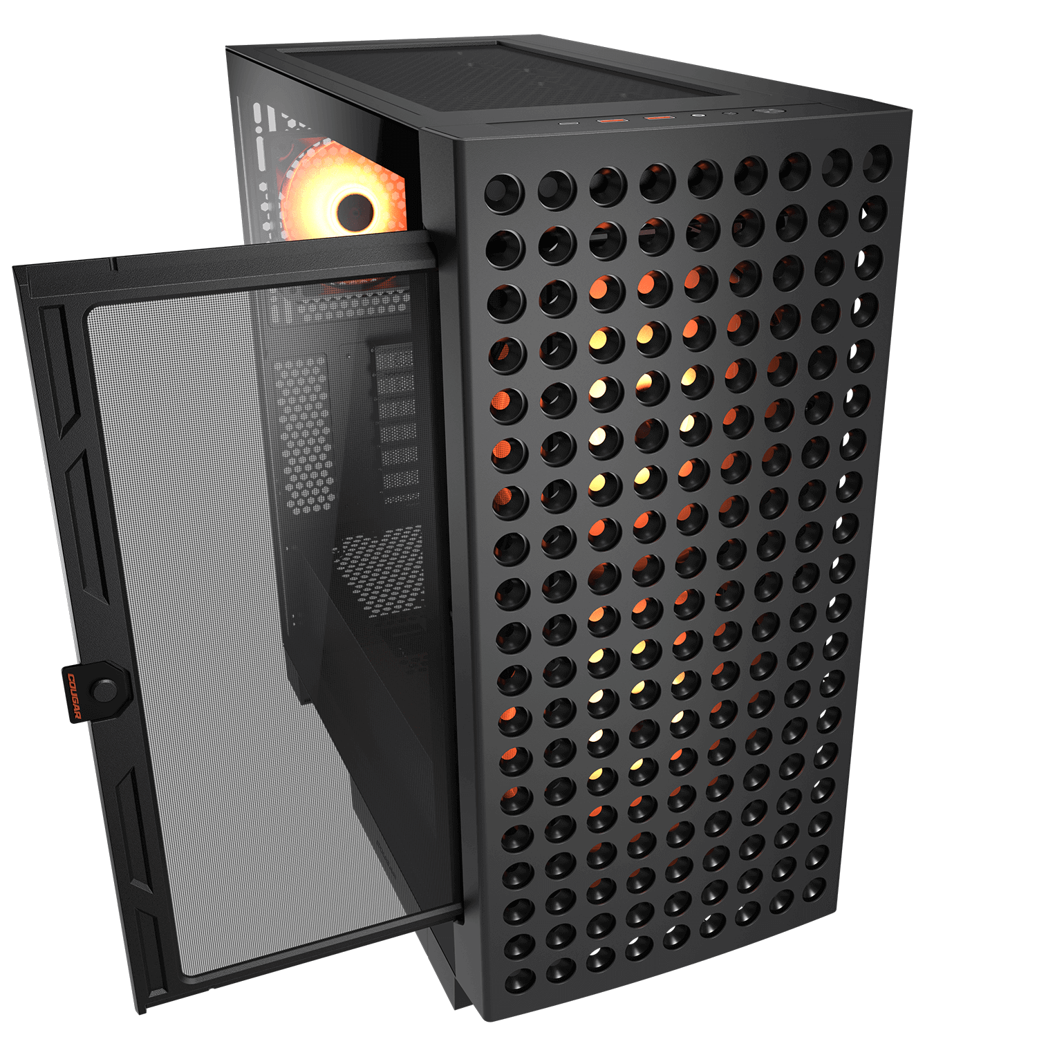 COUGAR Gehäuse Midi-Tower Airface ECO, ARGB, Schwarz