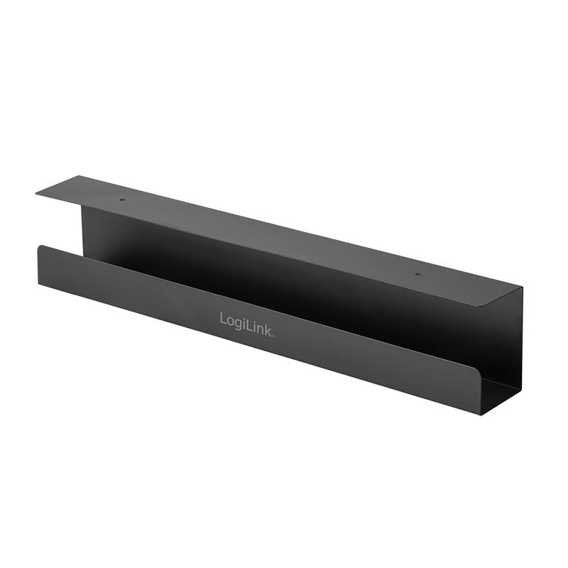 Logilink Kabelsmanagementsystem m.Untertischmontage, schwarz