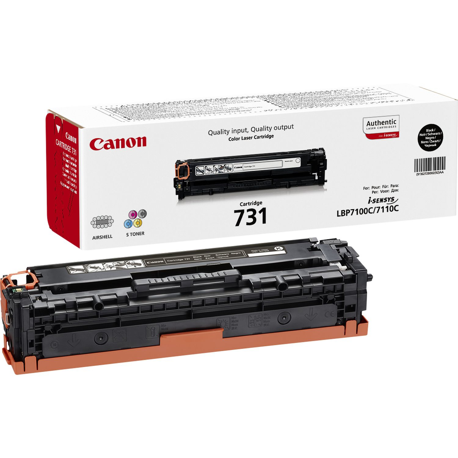 Canon 731 BK schwarz Toner