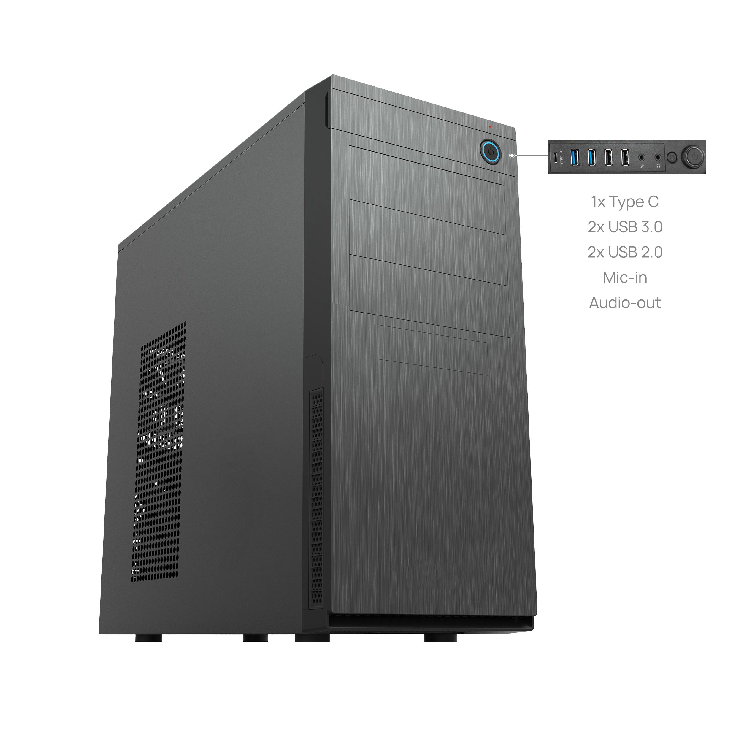 Chieftec Geh MIDI Elox HC-10B-OP (B)
