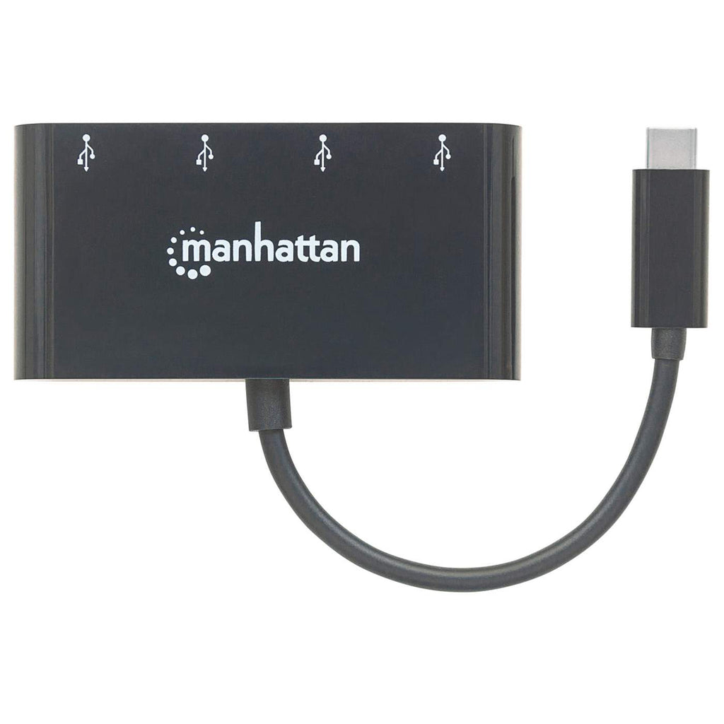 MANHATTAN USB 3.1 Gen1 TypC-Hub 4 USB A-Ports Strom über USB