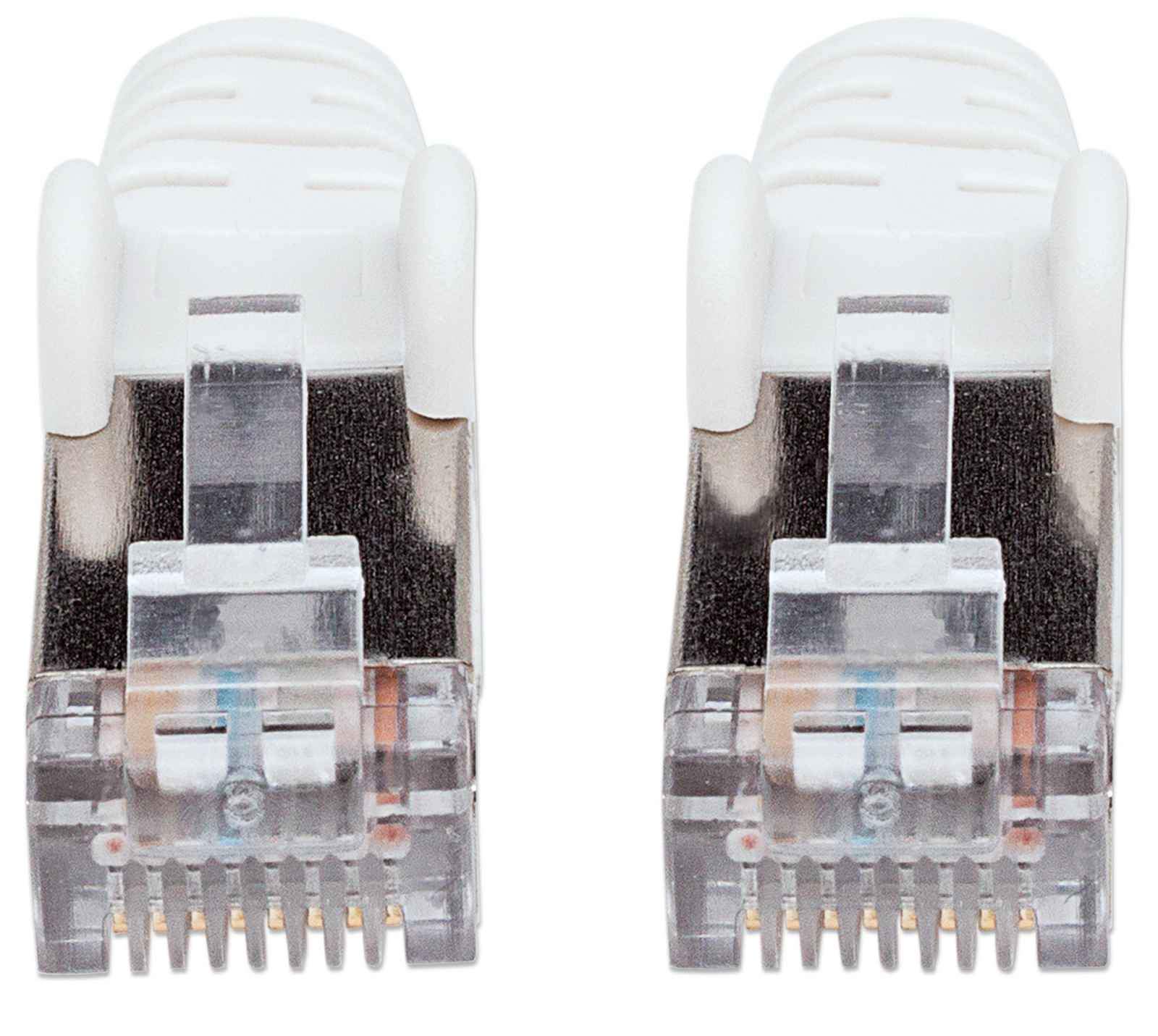 INTELLINET Kabel Cat6A St. Cat7-Rohkabel weiss komplett Kupfer LS0H 3 m Netzwerkkabel Patchkabel