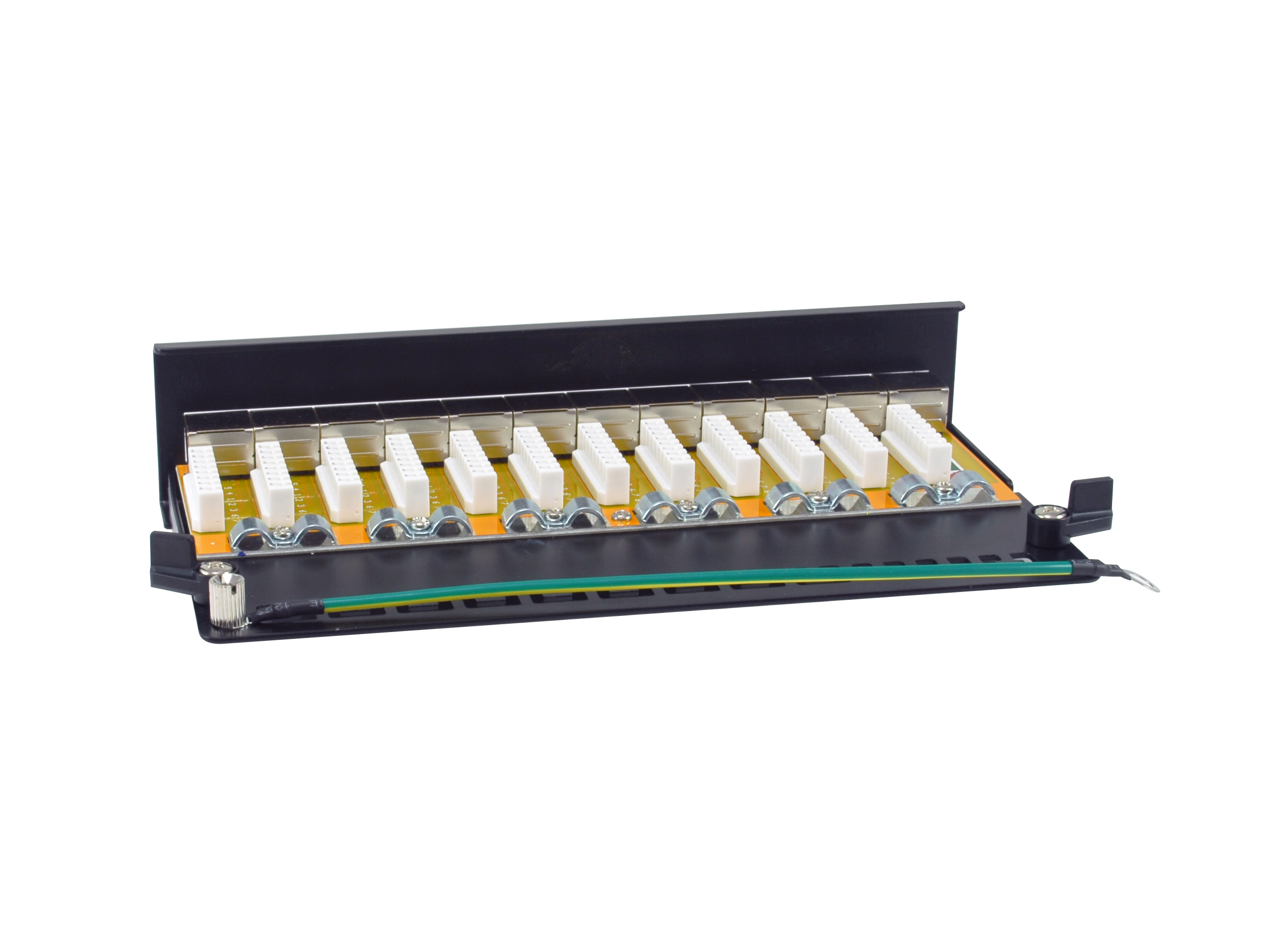 Equip Patchpanel 12xRJ45 Cat6a Desktop 500MHz RAL9005