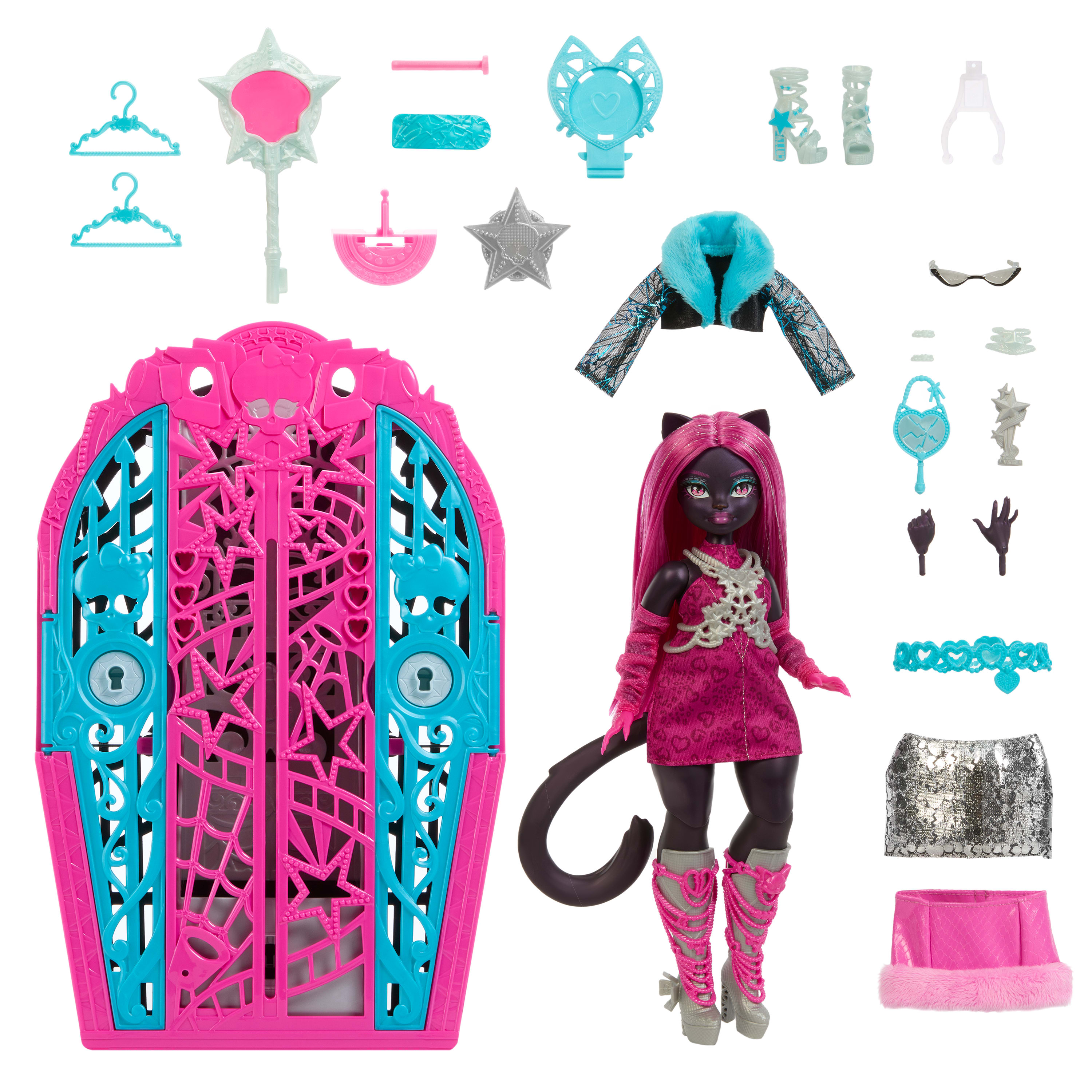 Mattel Monster High Skulltimate Secrets Hauntlywood Mysteries Doll Catty Noir