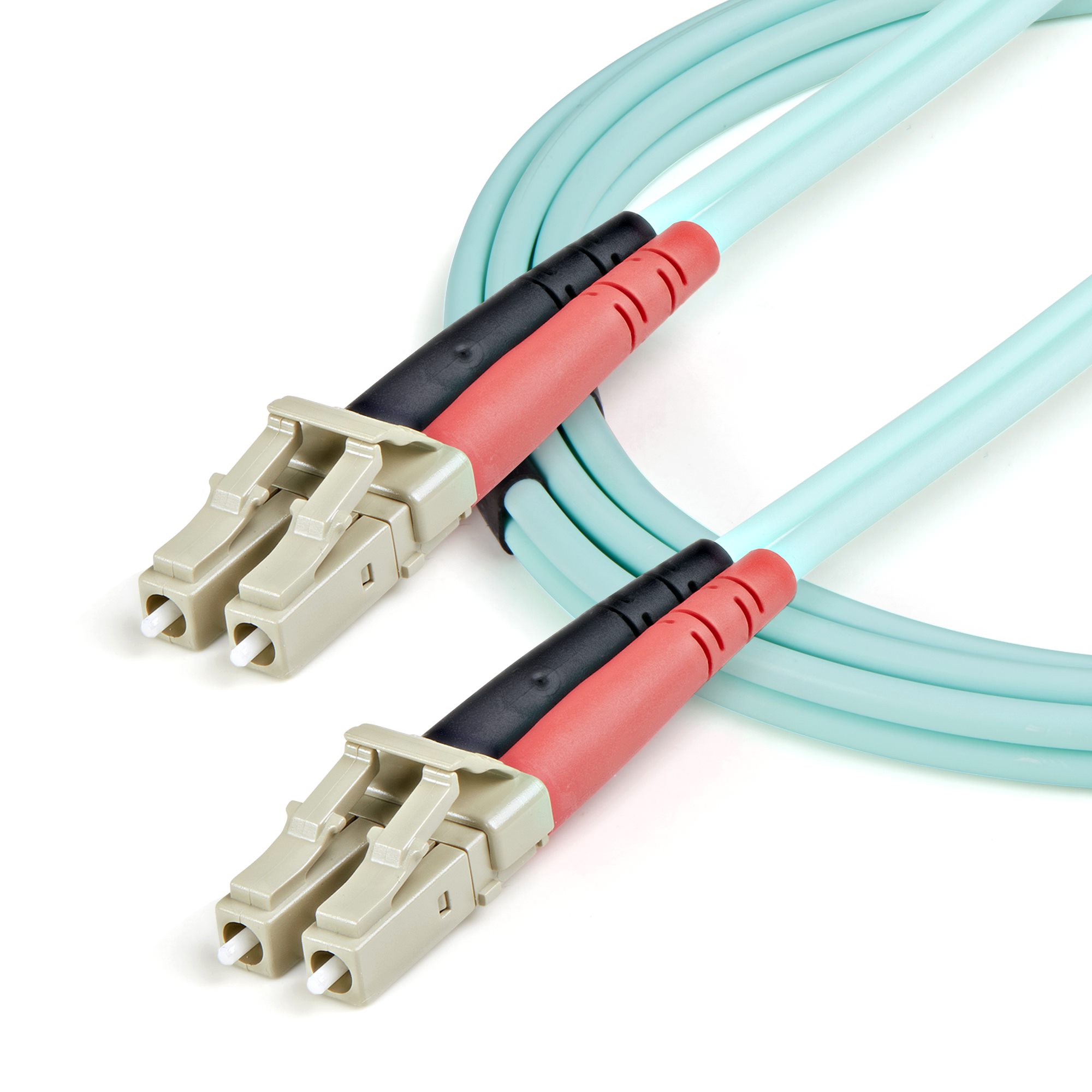 1M AQUA FIBER PATCH CABLE .