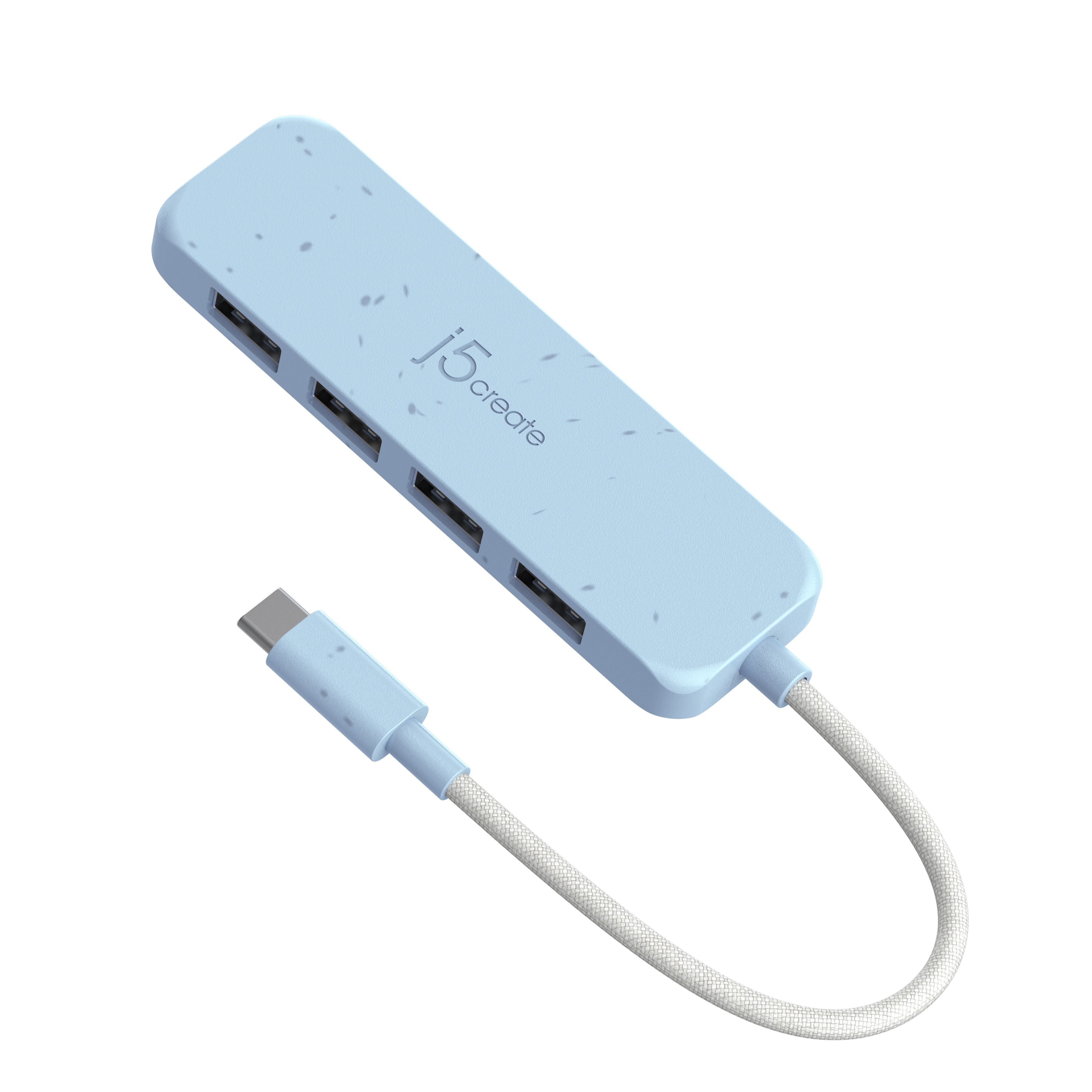 ECO-FRIENDLY USB-C TO 4-PORT TYPE-A GEN 2 HUB
