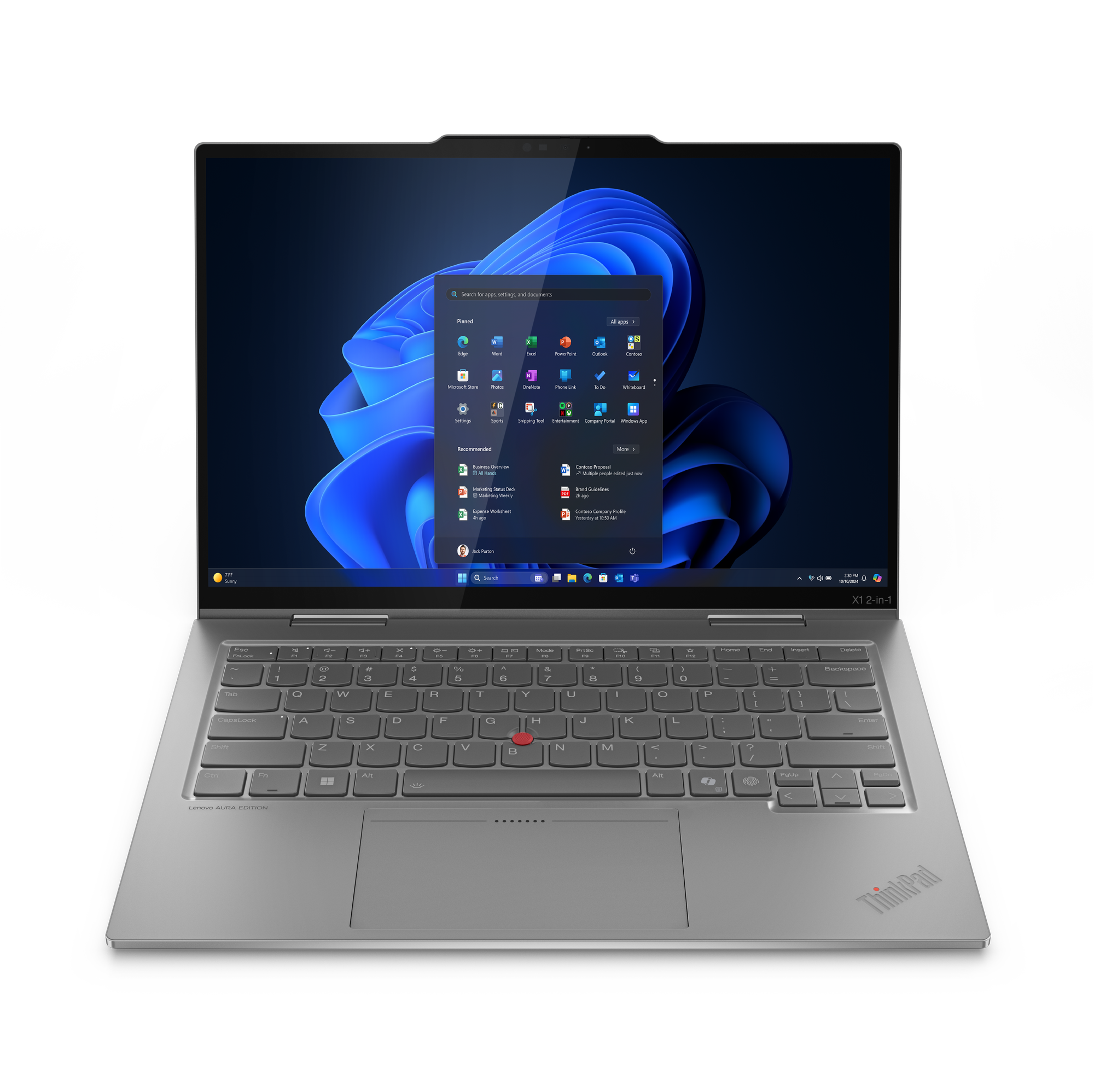 LENOVO ThinkPad X1 2-in-1 G10 Intel Core Ultra 7 258V 35,56cm 14Zoll 2.8K 32GB 1TB SSD UMA W11P Copilot+PC 5G Grey TopSeller