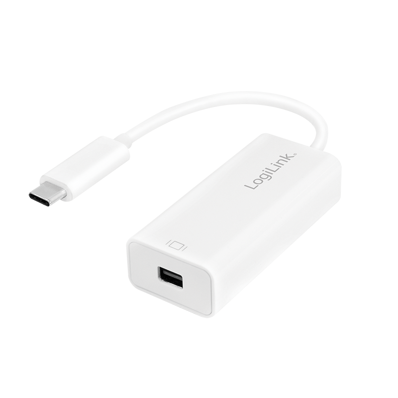 Logilink Adapter USB 3.2 Gen 1x1 to Mini DP, USB-C, weiß