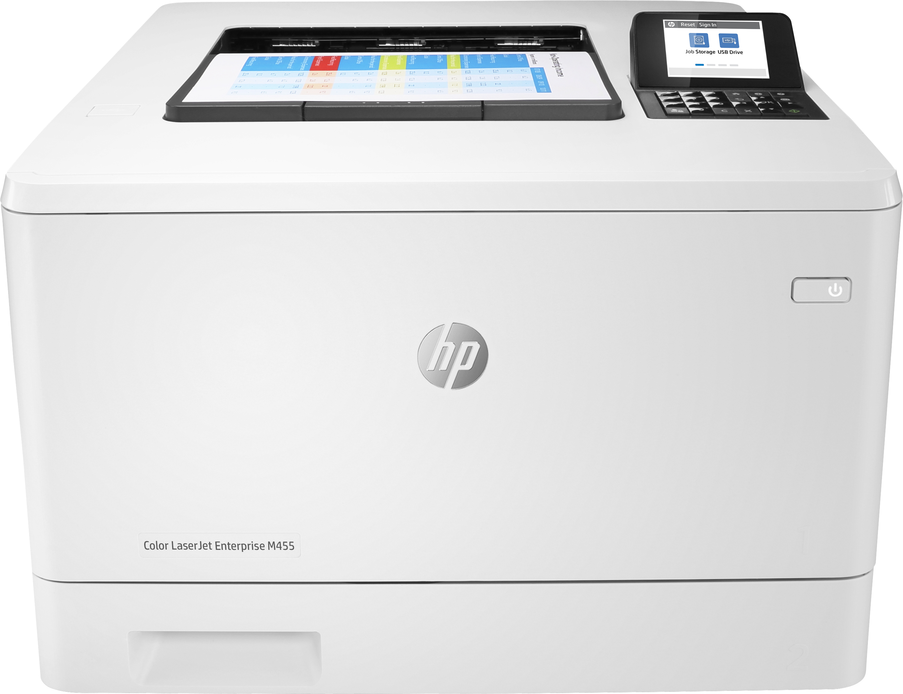 HP Color LaserJet Enterprise M455dn Farb-Laserdrucker weiß