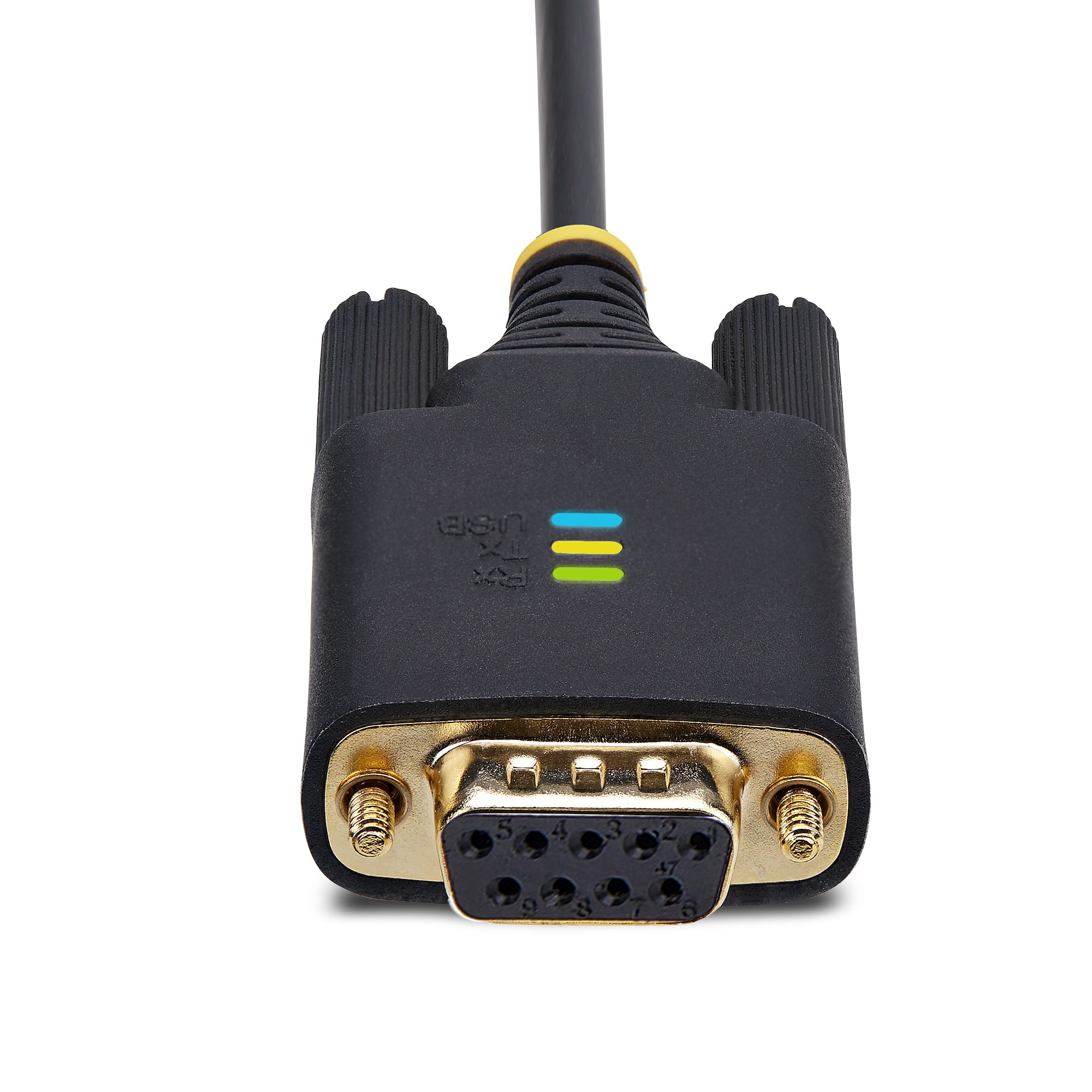 STARTECH.COM 3m USB Null Modem Kabel COM Retention FTDI USB-A zu RS232 Nullmodemkabel Wechselbare DB9 Schrauben/Muttern