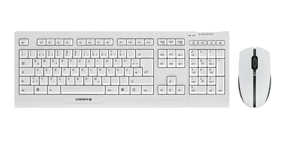 CHERRY B.UNLIMITED 3.0 Tastatur-Maus-Set kabellos grau