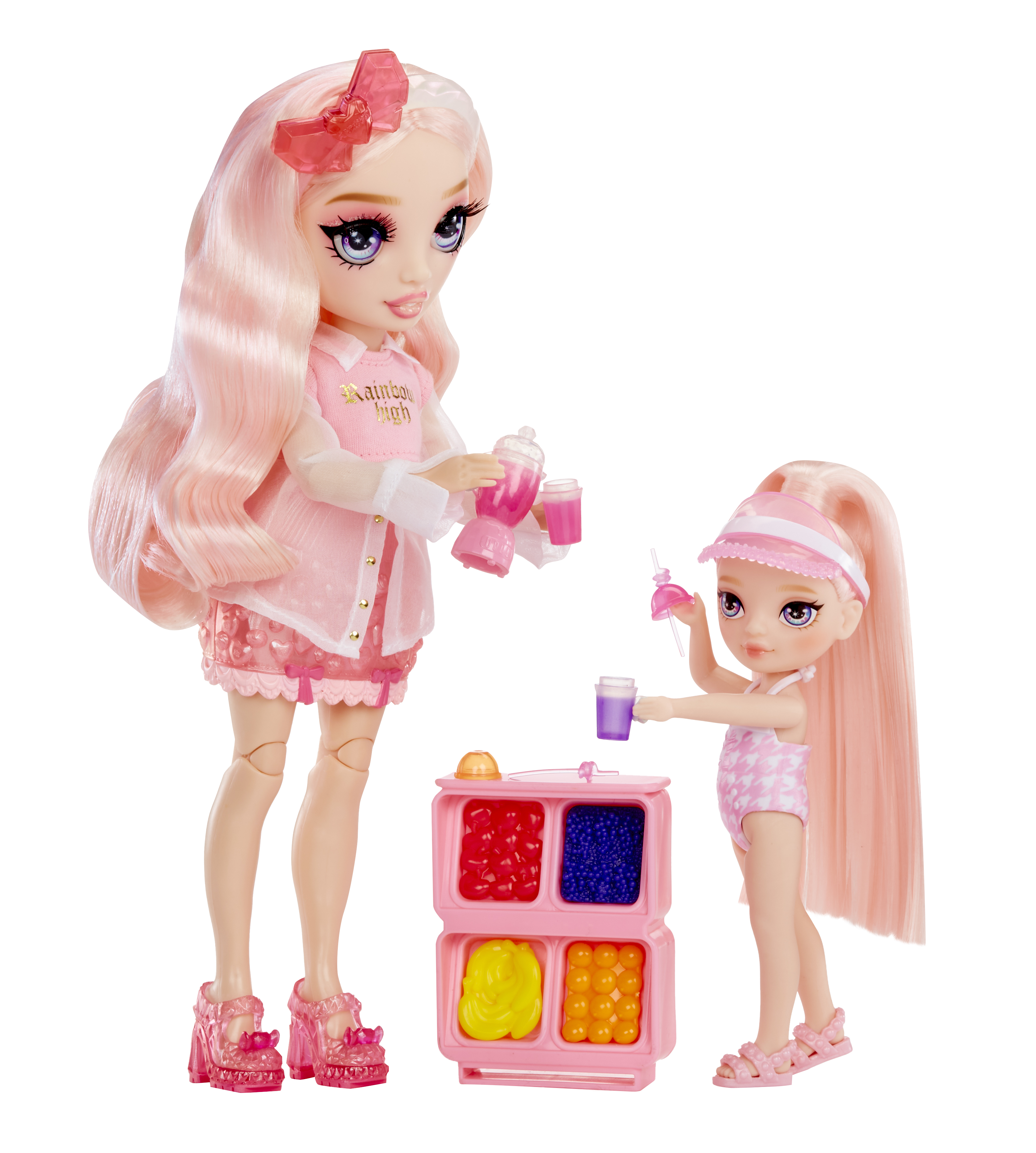 Rainbow High Little - Pool Day with Blush Spielset, Spielfigur