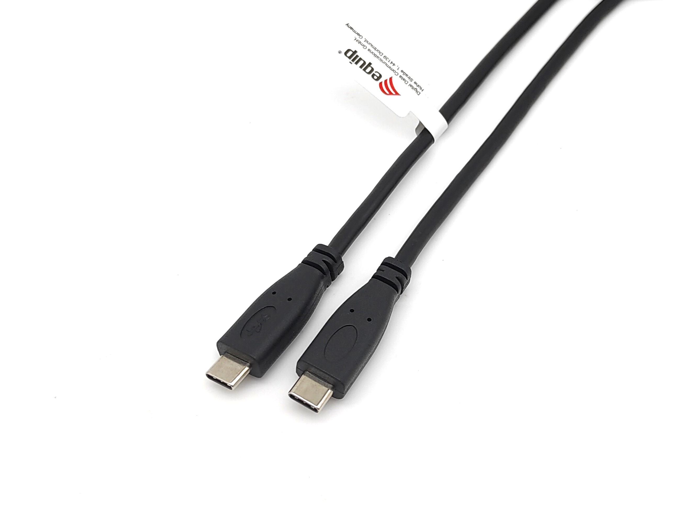 Equip Kabel USB-C2.0->C 3A PD60W St/St 2.00m schwarz