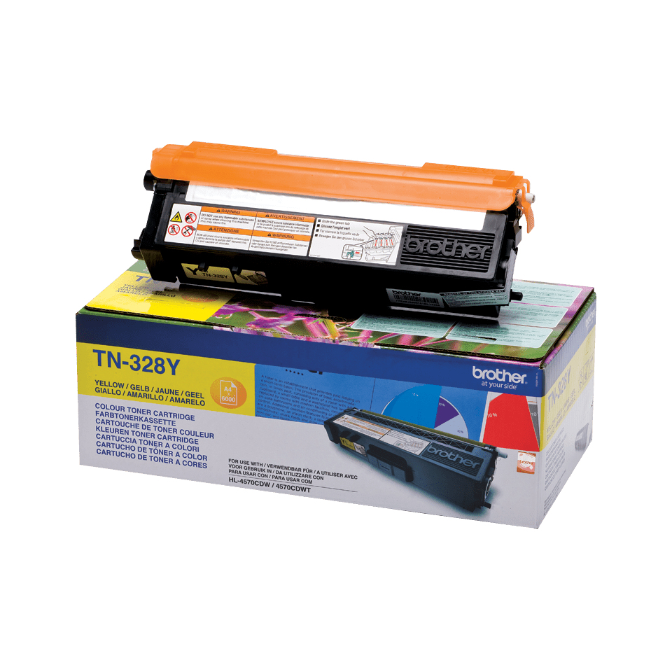 TN-328Y TONER CARTRIDGE YELLOW F/ HL-4570CDW -4570CDWT