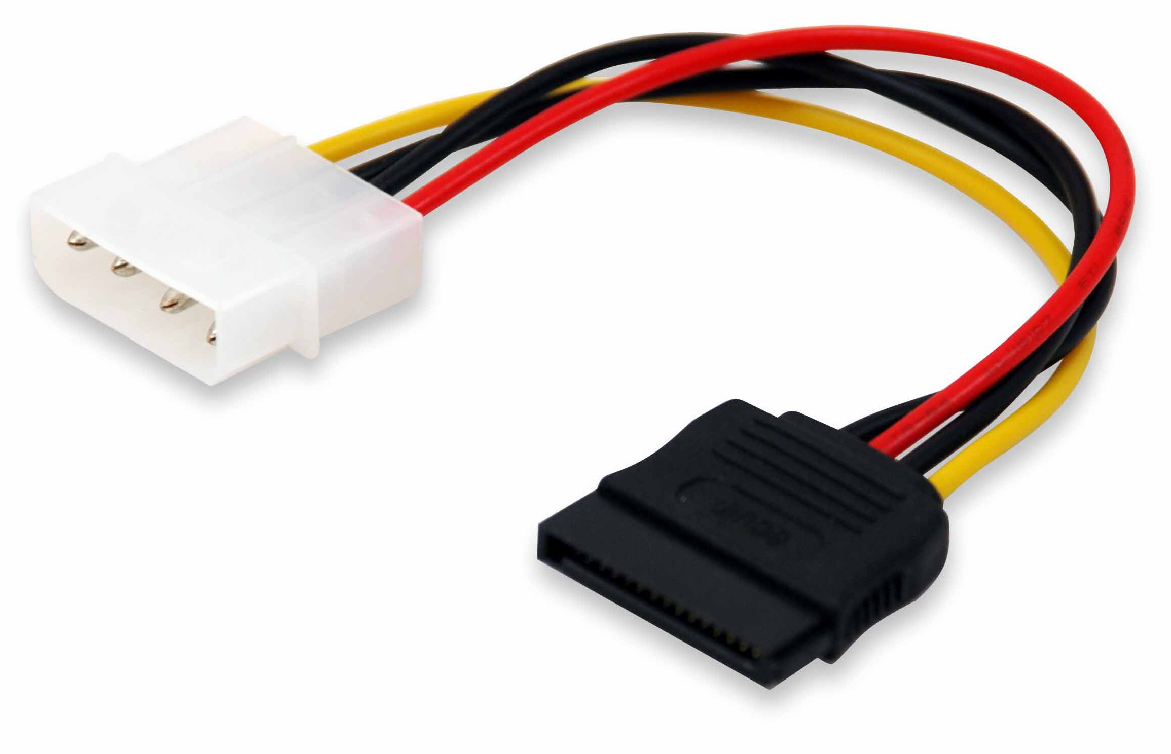 Equip Stromkabel SATA 15-Pin->5.25 schwarz 0.15m PVC Polybeutel