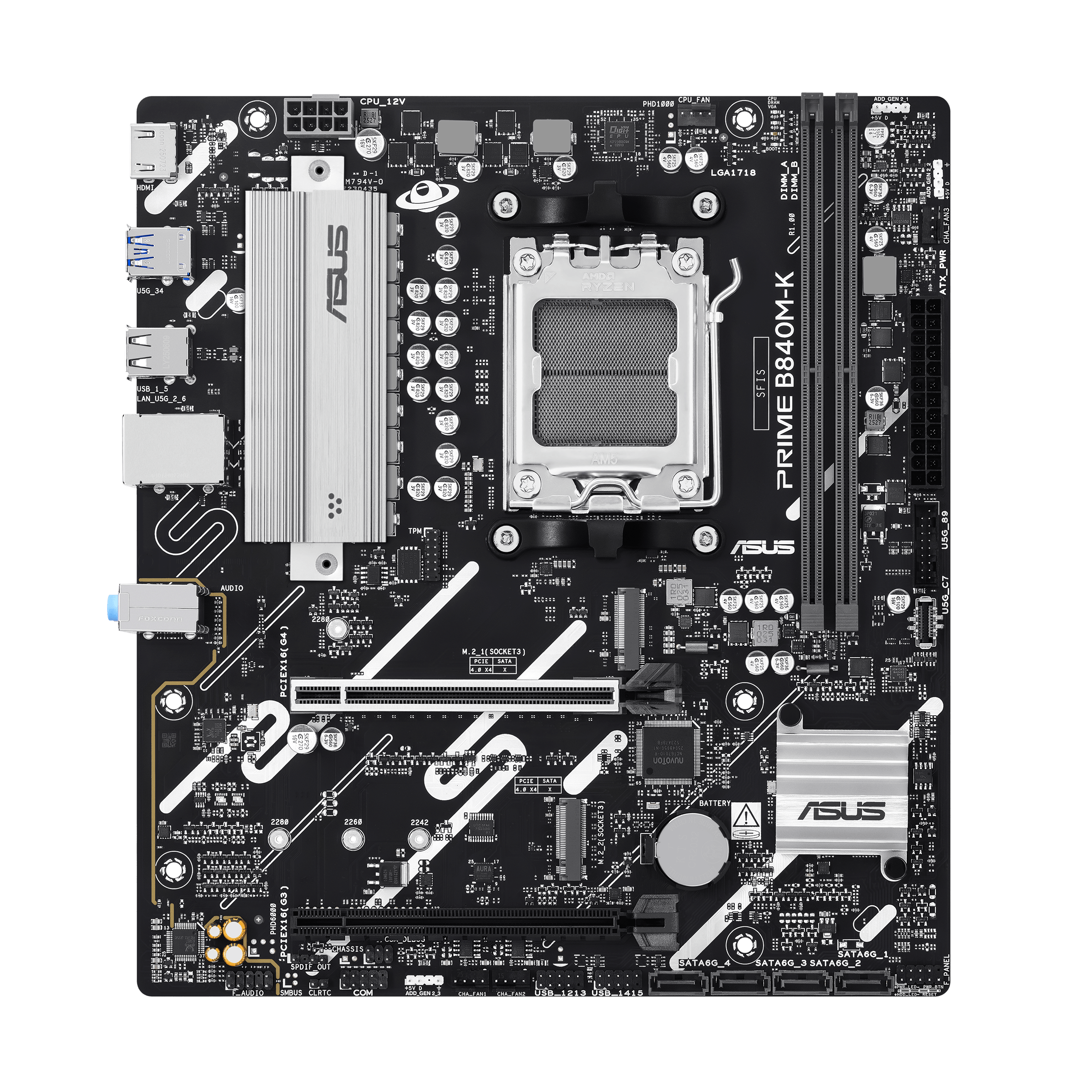ASUS AMD PRIME B840M-K micro-ATX motherboard DDR5 2xM.2
