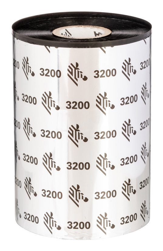 ZEBRA 3200 schwarz Thermo-Druckfolien, 12 Rollen