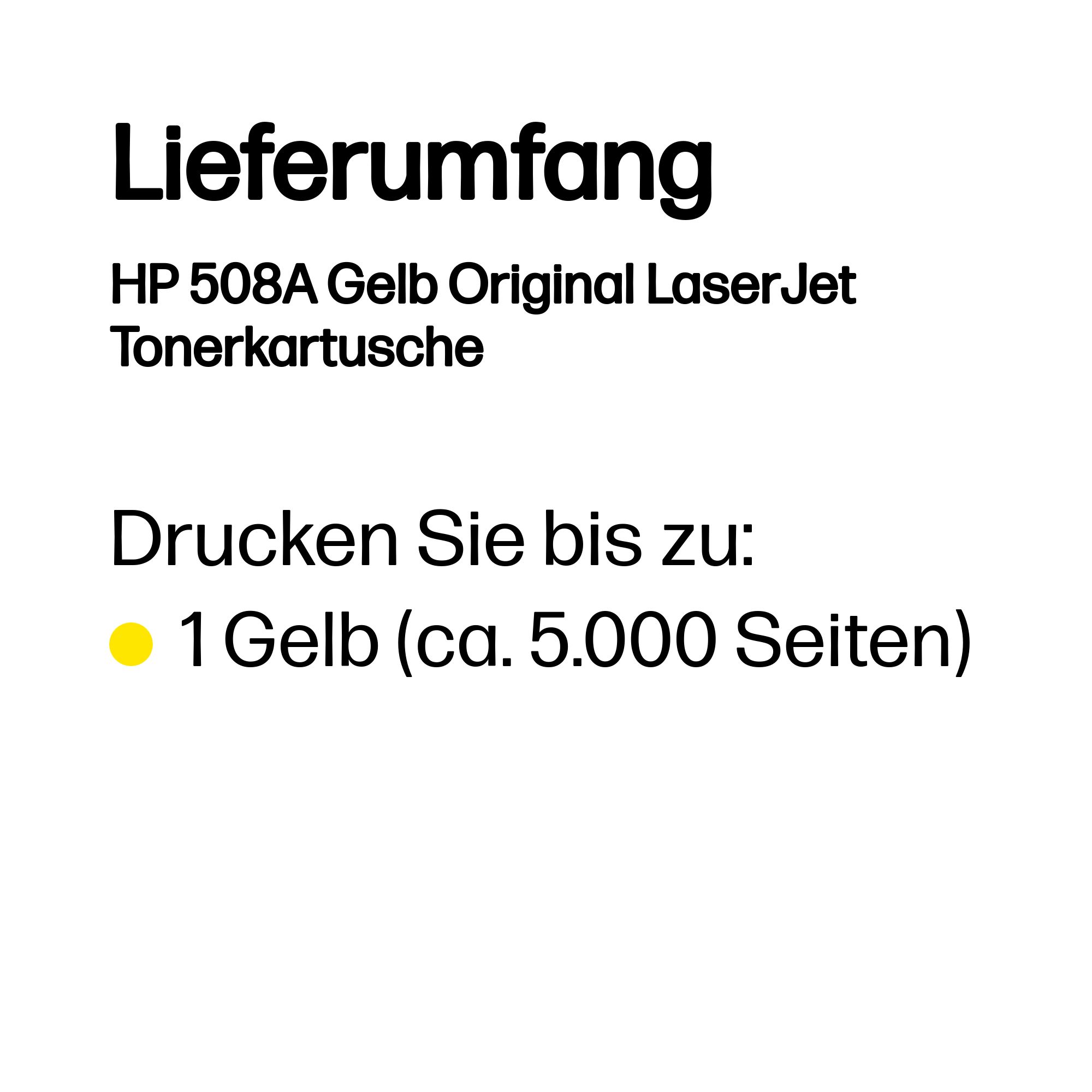 HP 508A (CF362A) gelb Tonerkartusche