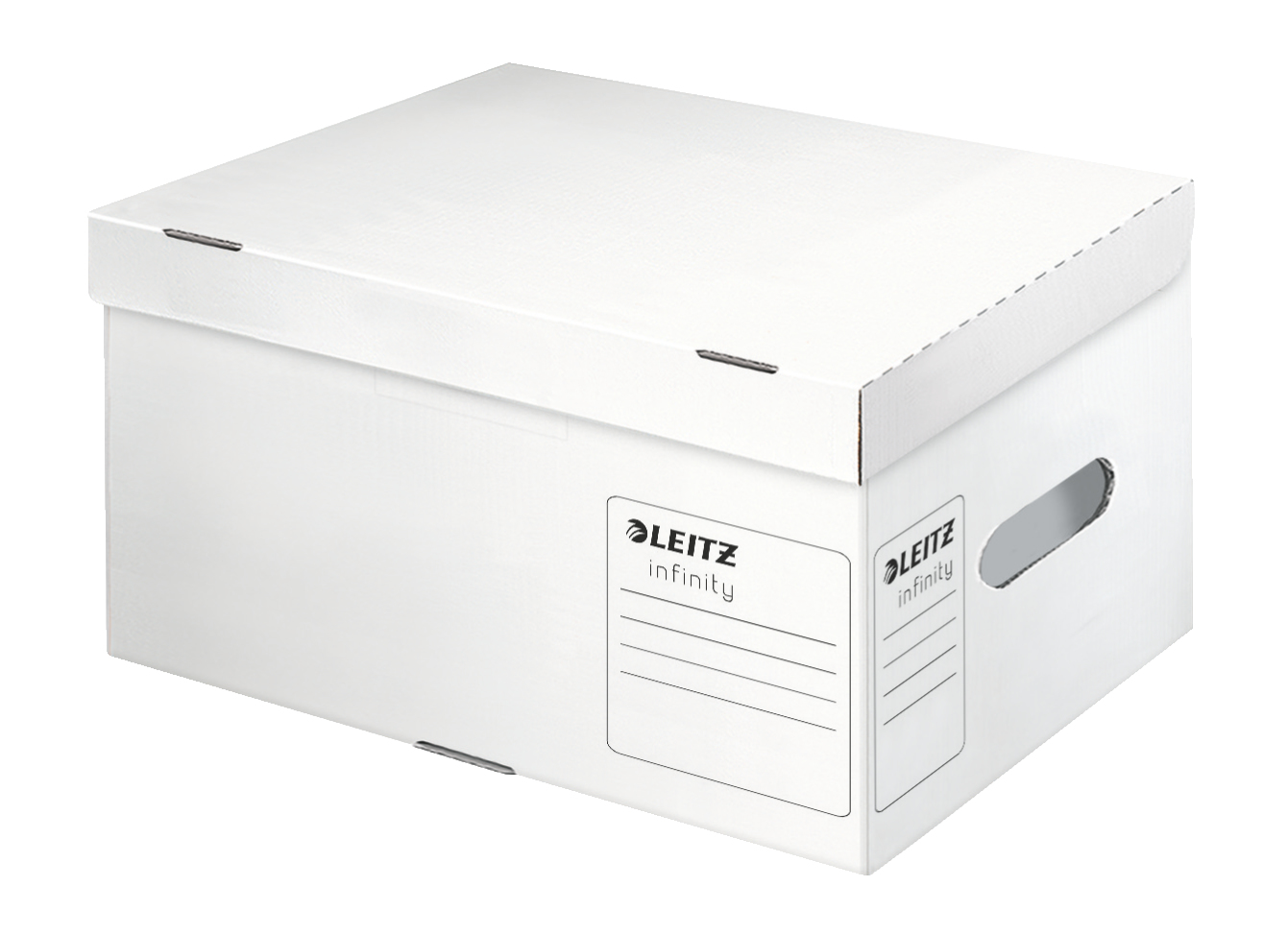LEITZ Archivboxen Infinity A4 Plus weiß 35,5 x 25,5 x 19,0 cm, 10 St.