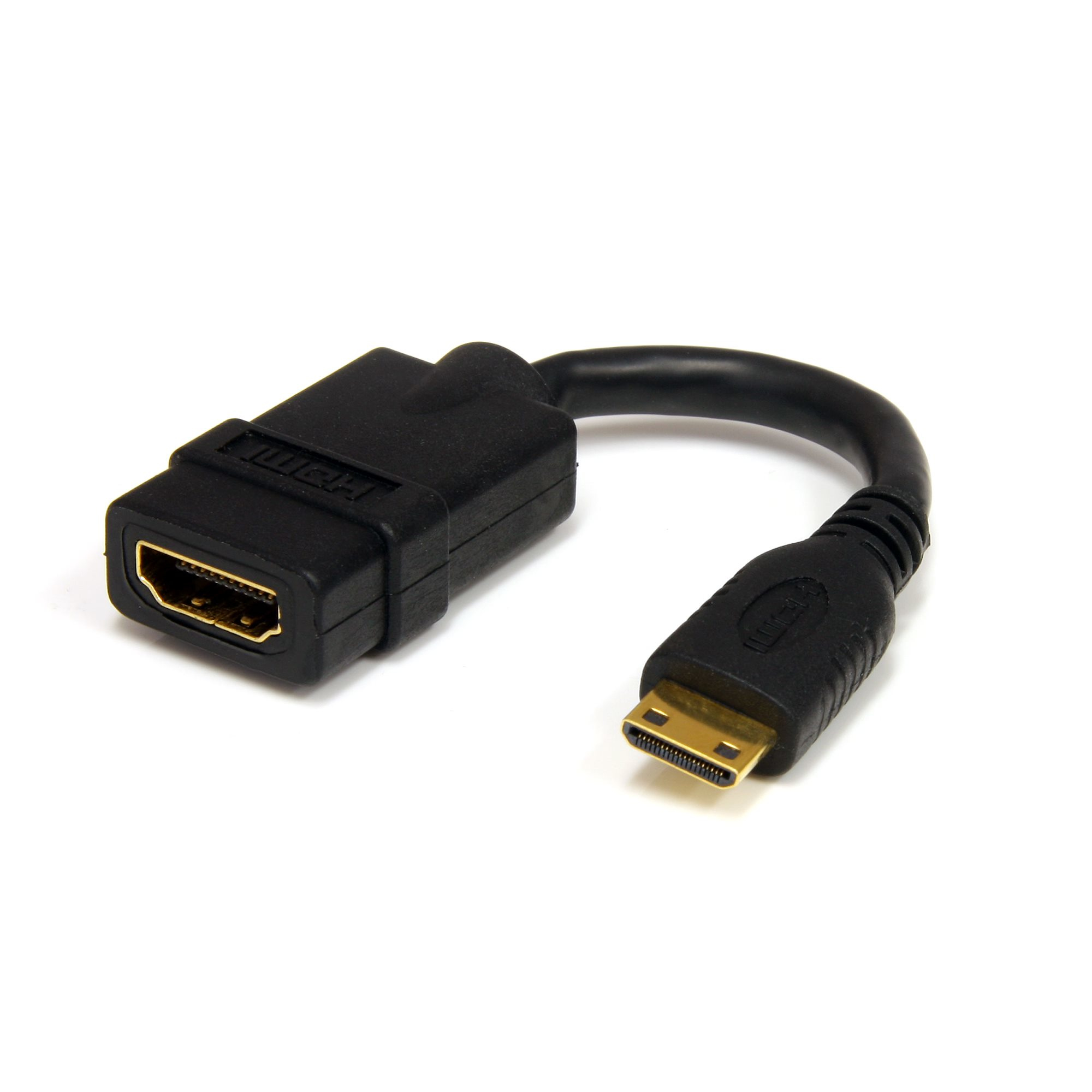 StarTech.com Mini HDMI zu HDMI Adapter High Speed 4K 30Hz Schwarz