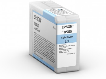 Epson T8505 Light Cyan Druckerpatrone Original 80 ml SureColor SC-P800