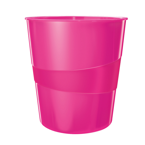 LEITZ WOW Duo Colour Papierkorb 15,0 l pink, 1 St.