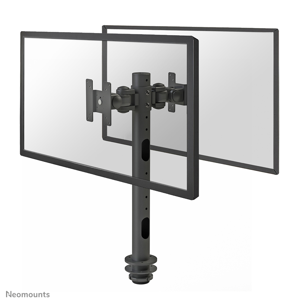 NEOMOUNTS FPMA-D050DBLACK Desk Mount doppelseitig 25,4-76,2cm 10-30Zoll 20kg 2pivot VESA 75x75 or 100x100mm tilt swivel r