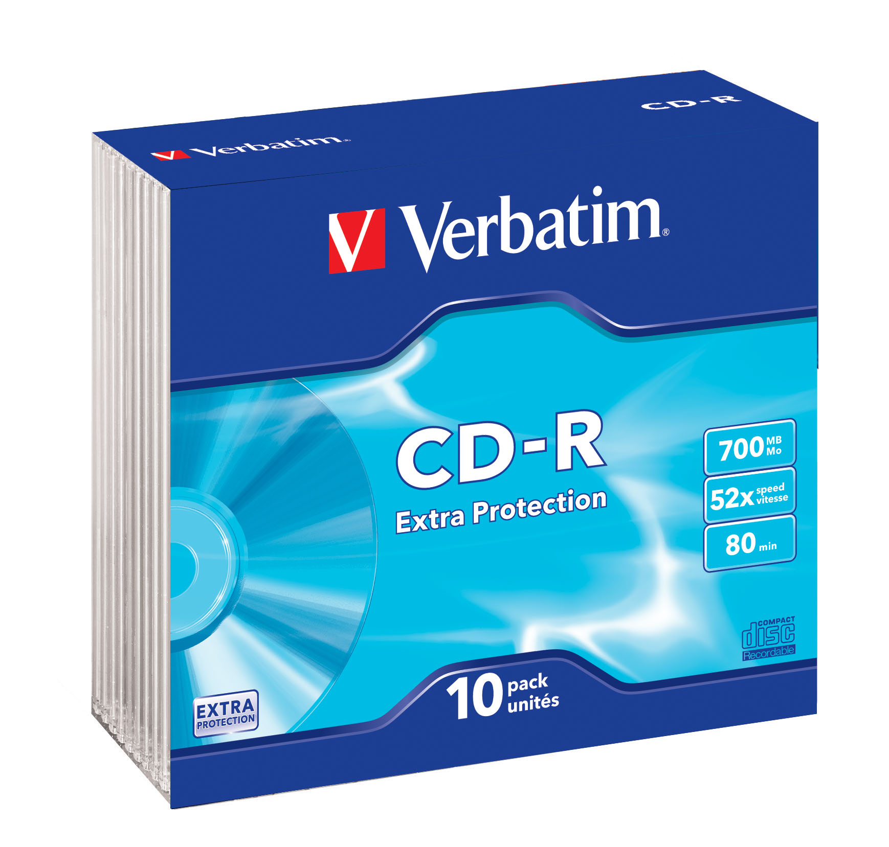 verbatim CD-R 700 MB, 10 St.