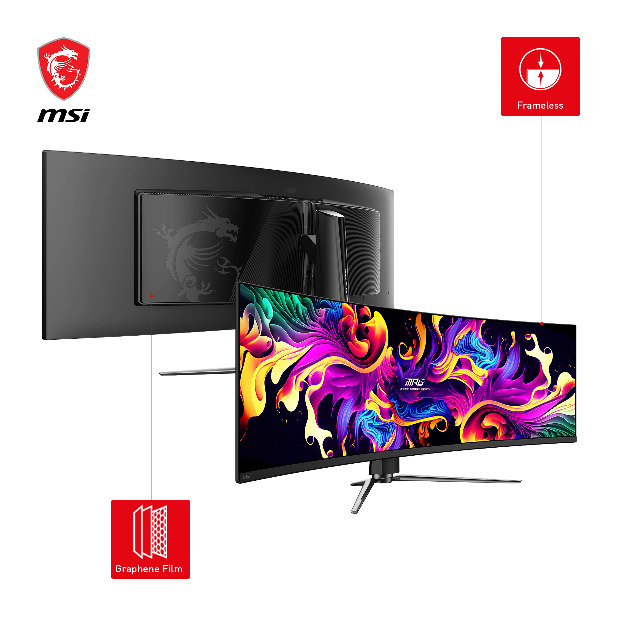 MPG 491CQPDE QD-OLED, Gaming-Monitor