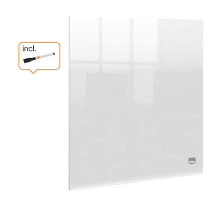 nobo Acrylglas-Schreibtafel Wand-oder Desktop 30,0 x 30,0 cm transparent