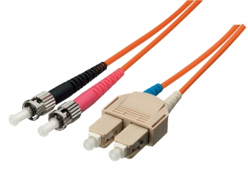 Equip Patchkabel ST->SC 2.00m Singlemode Duplex OS2 gelb Polybeutel