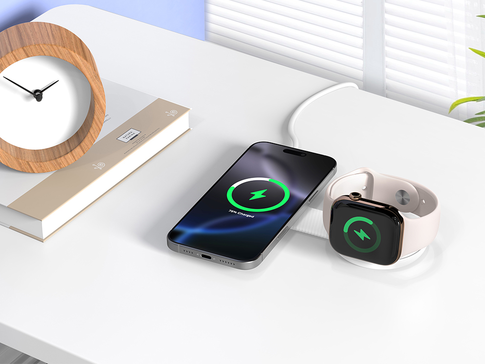 CONCEPTRONIC Faltb. Magnetisches Ladegerät Qi2 Wireless 25W