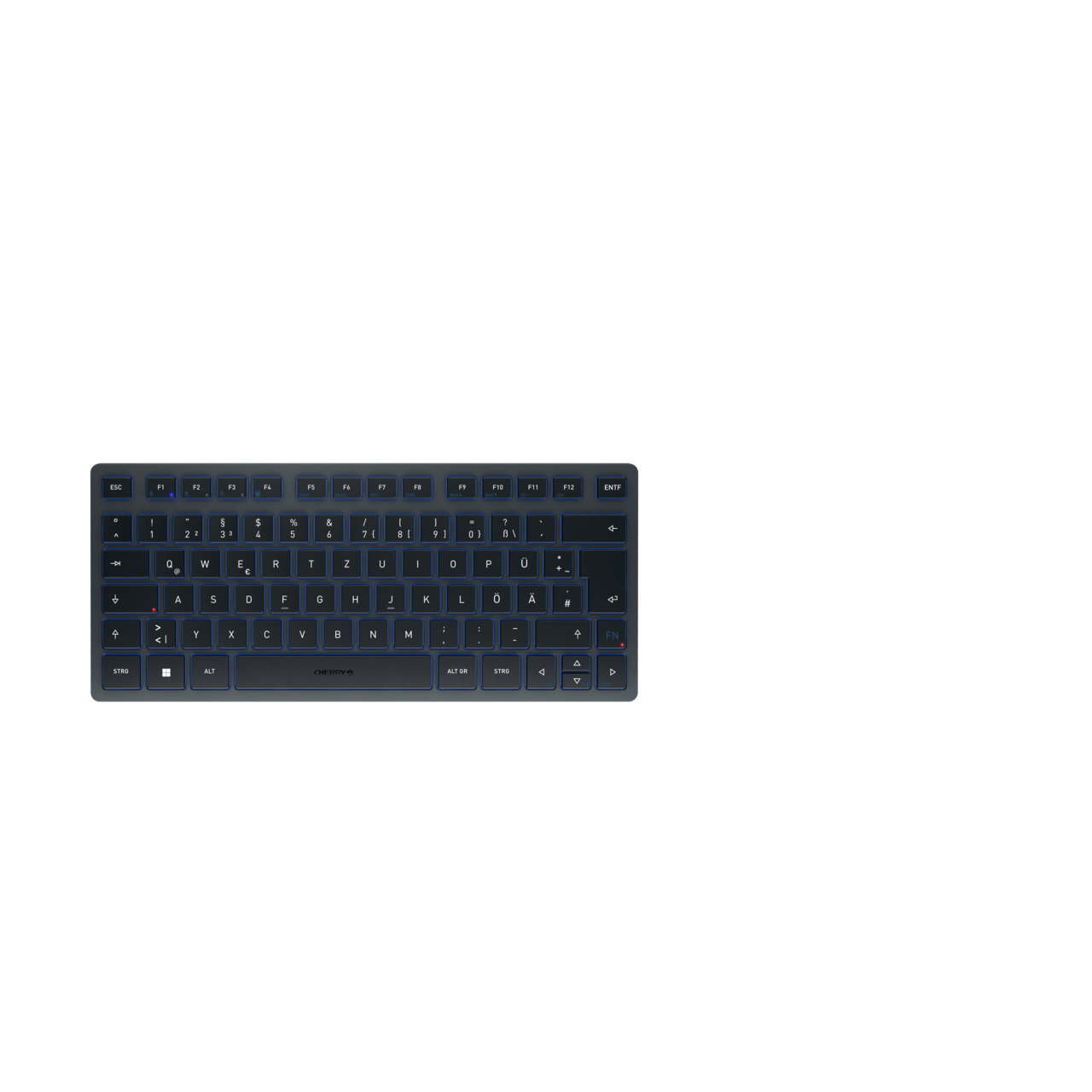 CHERRY KW7100 Wireless MINI Tastatur DE TKL 75% Blaugrau