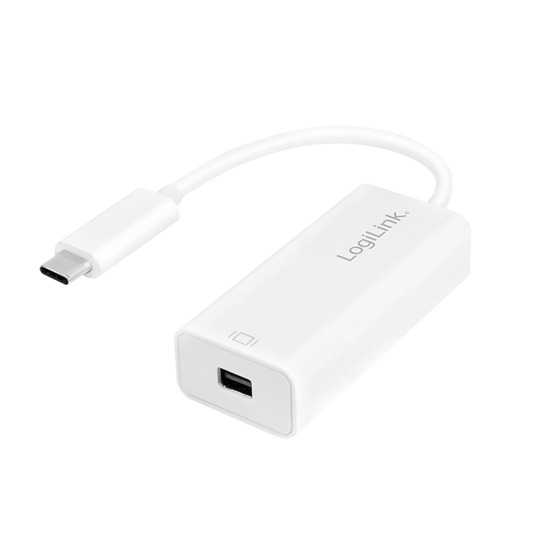 Logilink Adapter USB 3.2 Gen 1x1 to Mini DP, USB-C, weiß