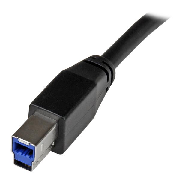 STARTECH.COM 10m Aktives USB 3.0 USB-A auf USB-B Kabel - USB A zu USB B Anschlusskabel - USB 3.1 Gen 1 (5 Gbit/s)