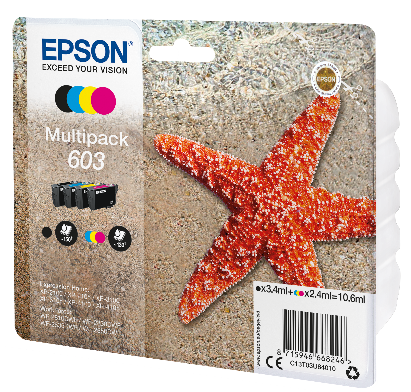 EPSON 1LB Multipack 4-colours 603 Ink w/s
