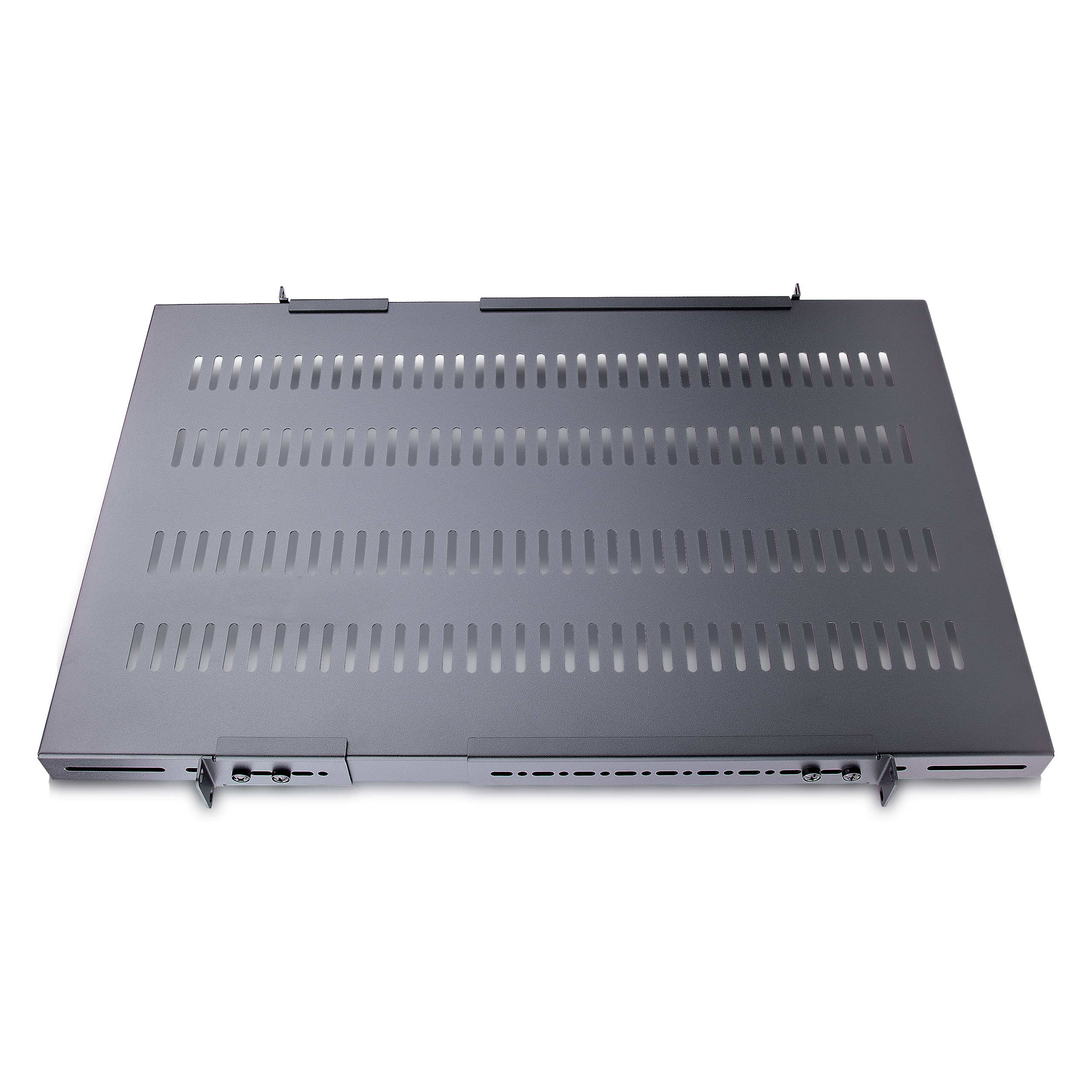 STARTECH.COM 1 HE verstellbarer Schwerlast Fachboden für Server Rack/ Schrank bis 113 Kg - Fachboden Serverschrank 1HE belüftet