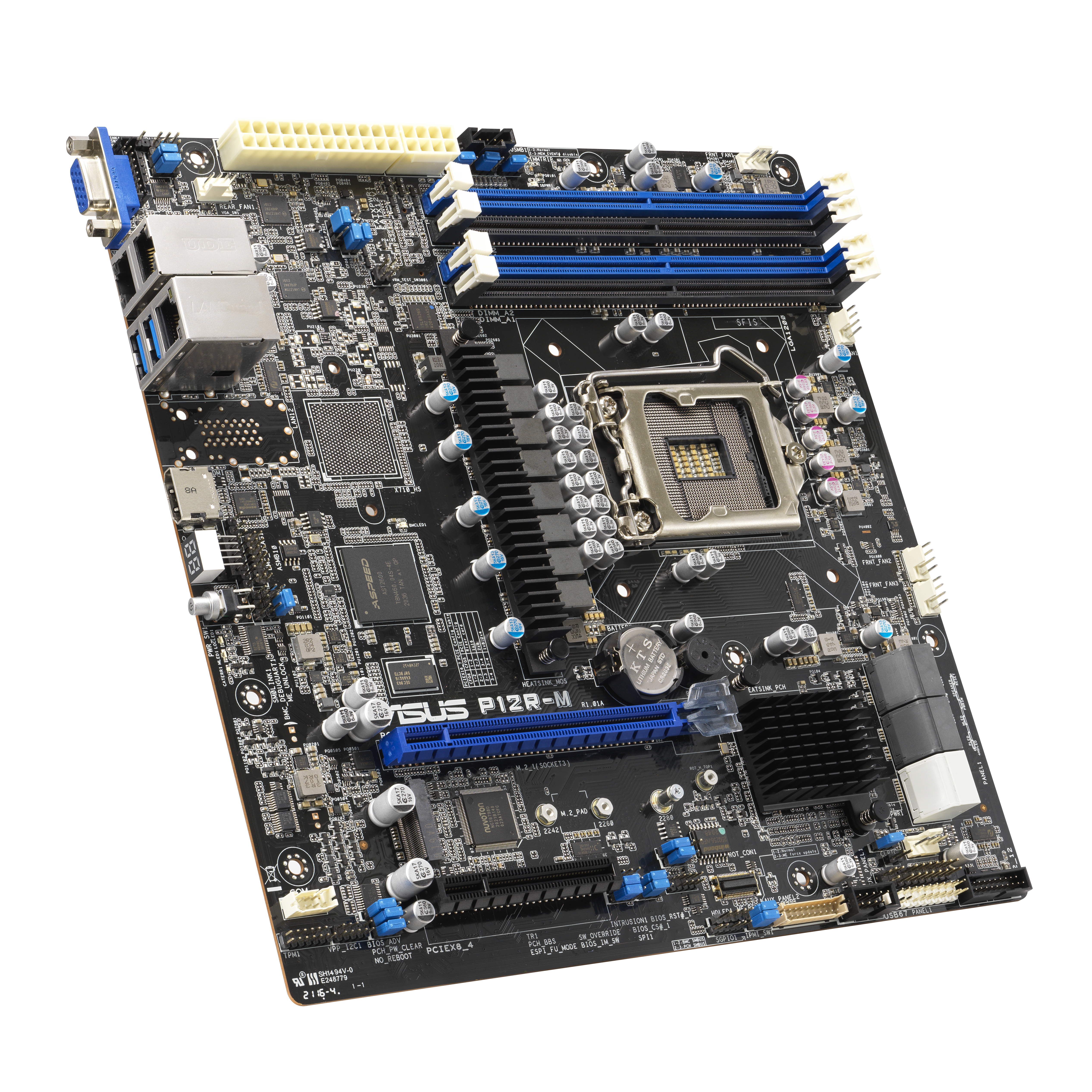 ASUS P12R-M LGA1200 mATX Server MB 4xDDR4 1xm.2 6xSATA