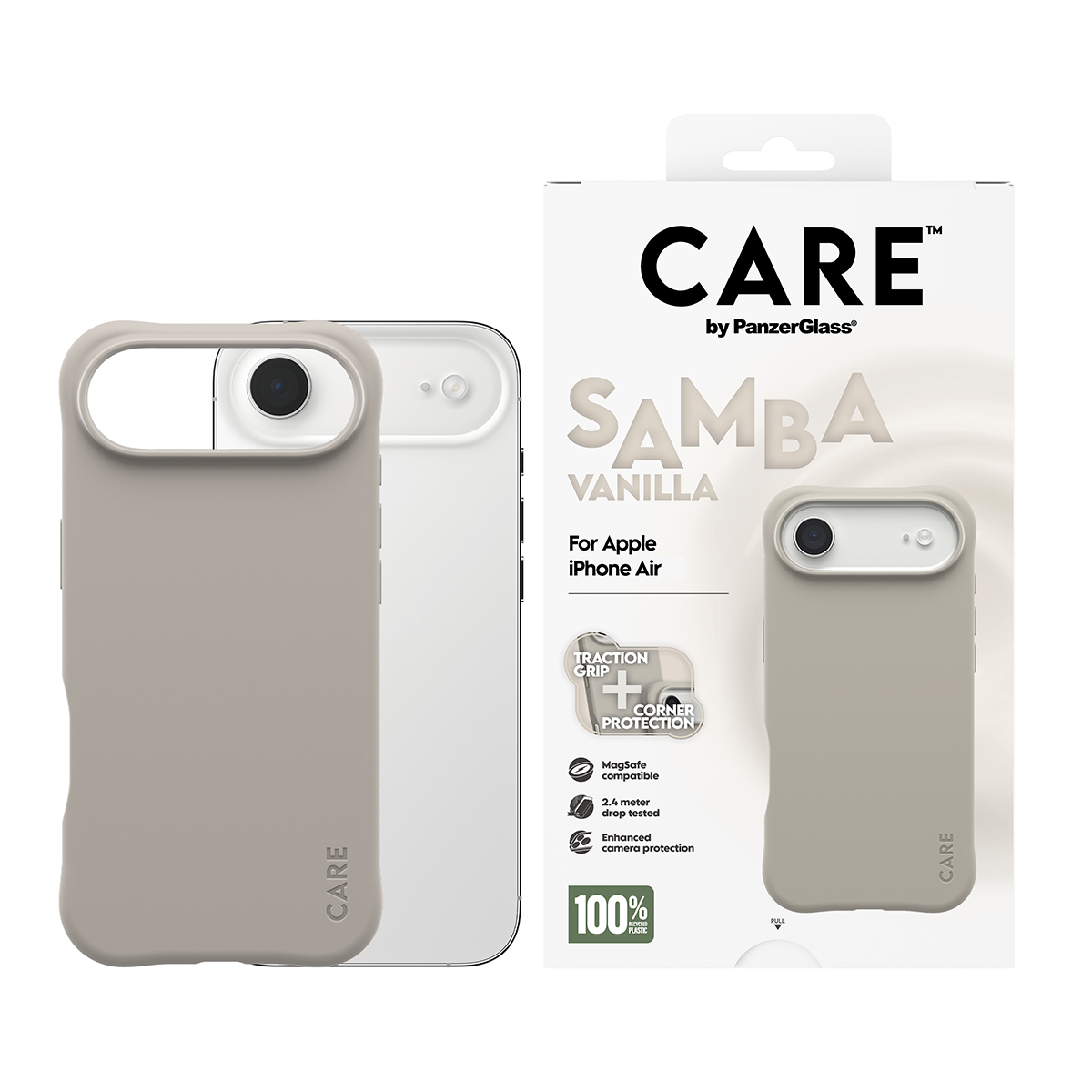 CARE BY FASHIONABLE CASE SAMBA VANILLA W. MAGSAFE IPHONE 17 AIR