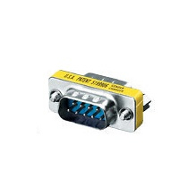 Equip Serial RS232 DB9 Gender Changer St/St mini silber Polybeutel