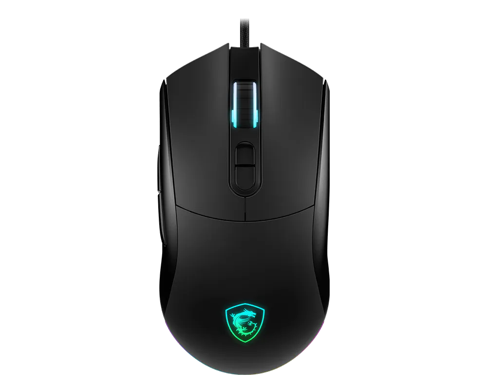 MSI Forge GM320 Gaming Maus, Black, USB
